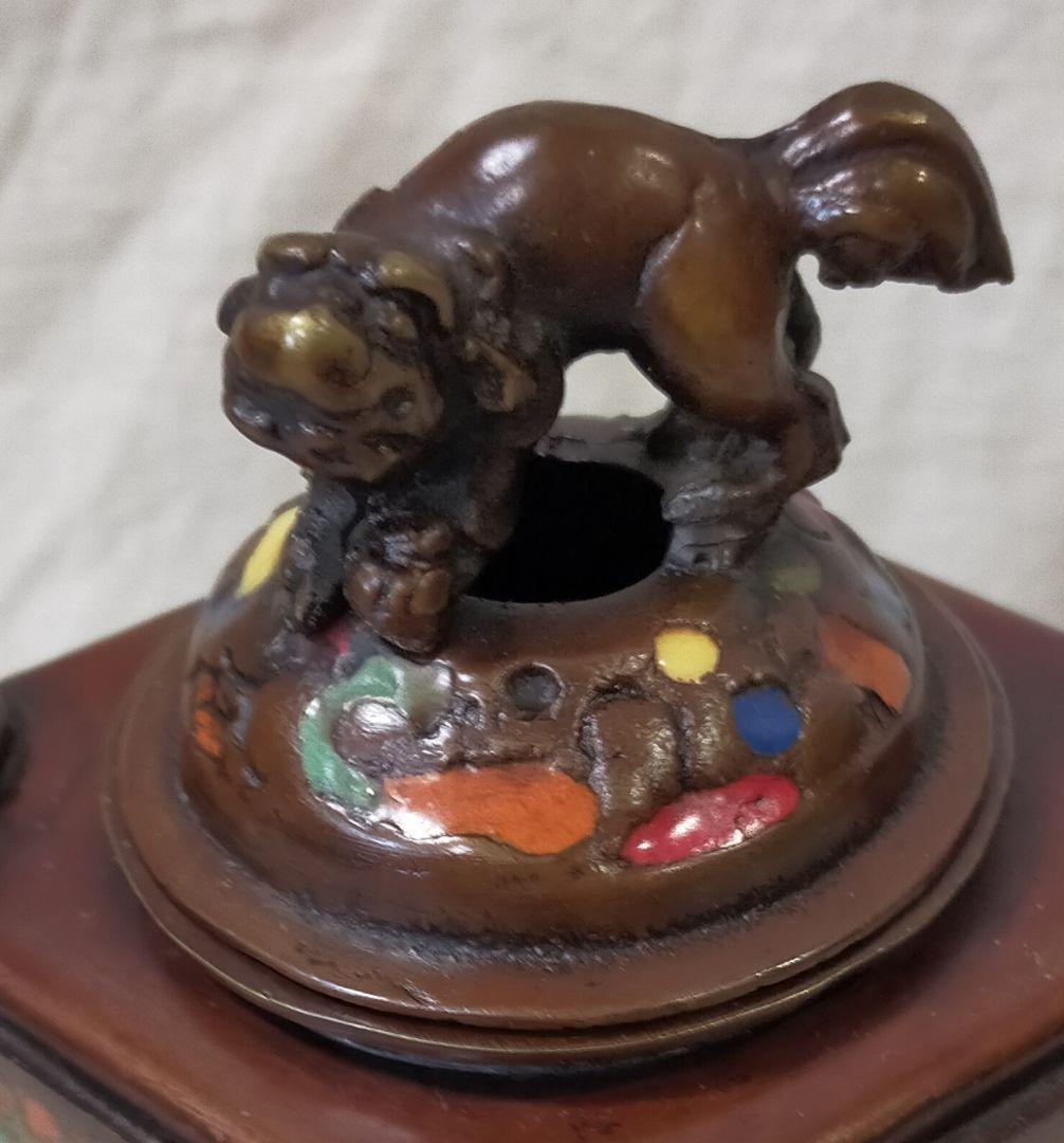 骨董品　銅製　七宝香炉　時代物　良い出来です