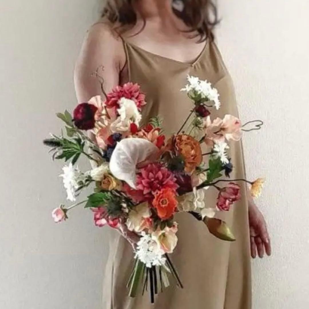 ブーケ　ブートニア　セット　前撮り　結婚式　造花