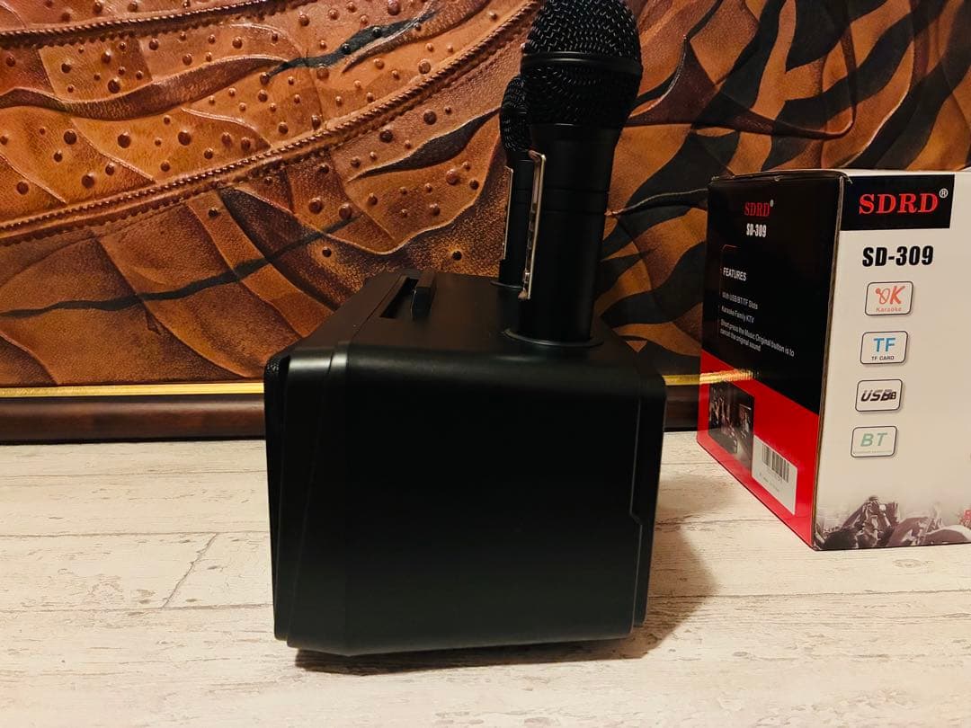 ★【美品】SDRD製 家庭用スピーカー付きカラオケ機器SD-309 サービス品付