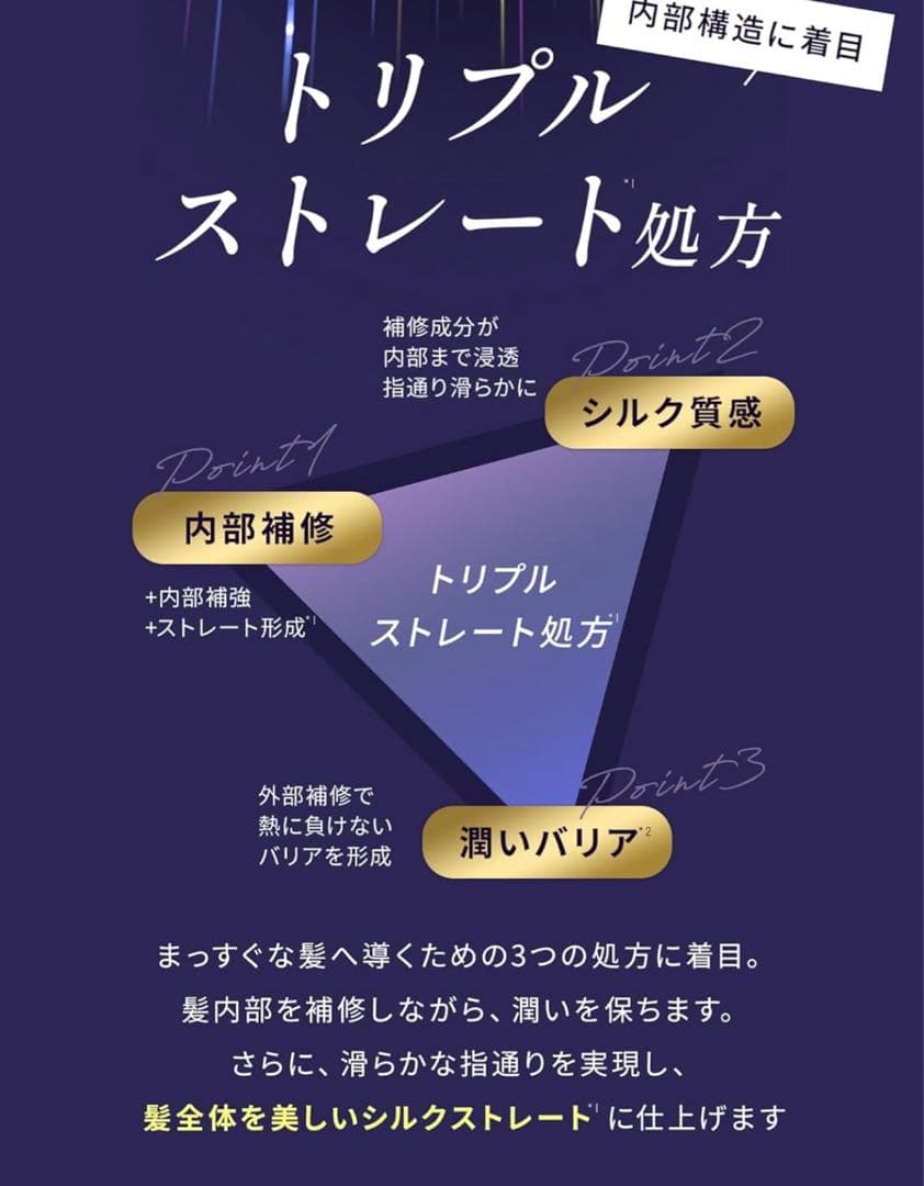 Straine シャンプーヘアトリートメント3セット