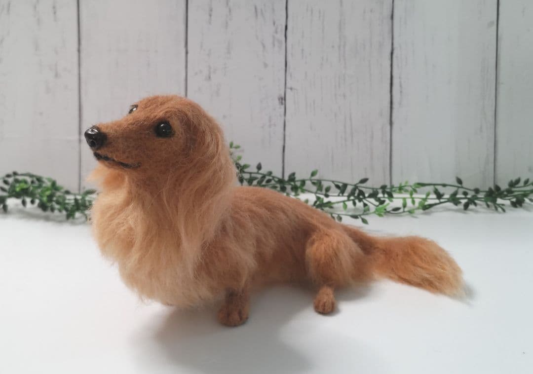 ミニチュアダックス♡レッド♡羊毛フェルト♡ハンドメイド♪
