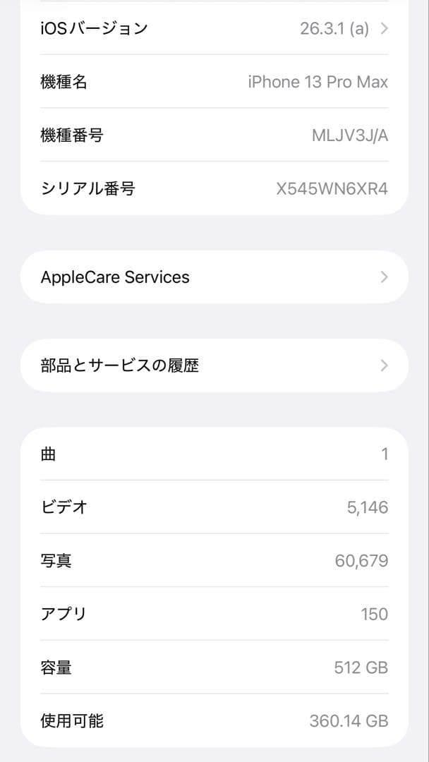 iPhone 13 Pro max 512GB SIMフリー