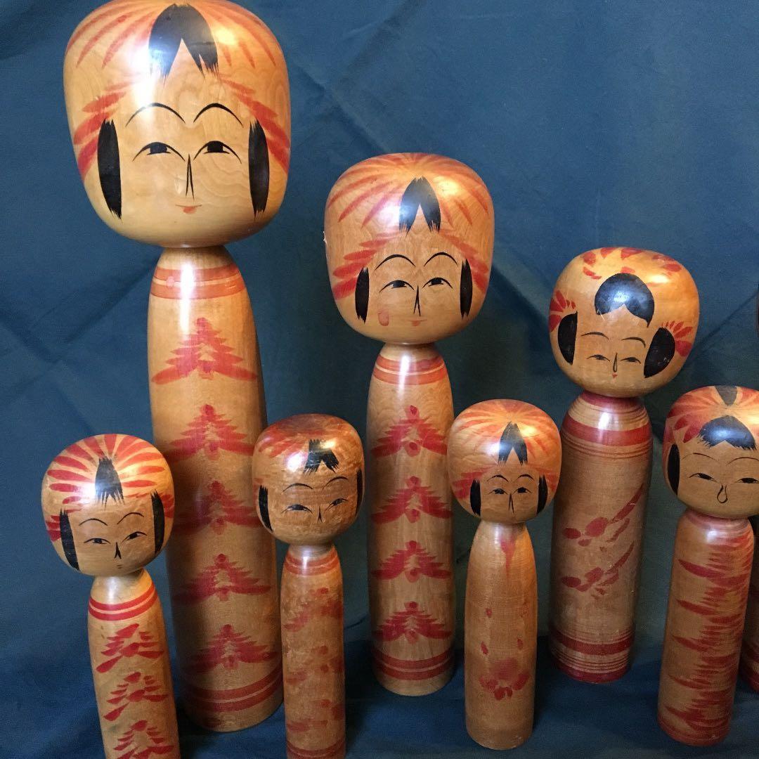 希少年代物 伝統こけし 古こけし 遠刈田系 富治海 大宮正安 工芸品 骨董
