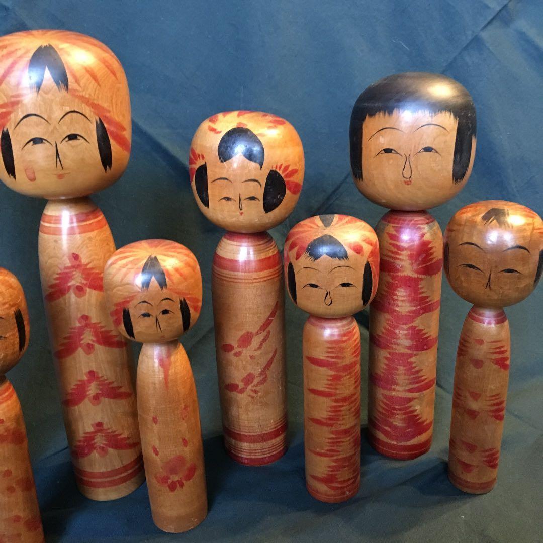 希少年代物 伝統こけし 古こけし 遠刈田系 富治海 大宮正安 工芸品 骨董