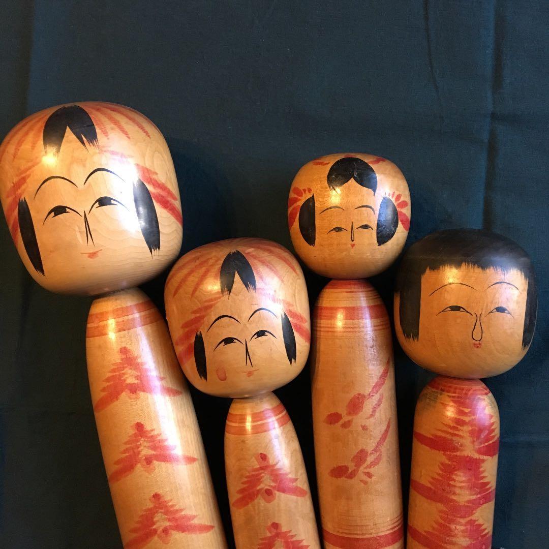 希少年代物 伝統こけし 古こけし 遠刈田系 富治海 大宮正安 工芸品 骨董