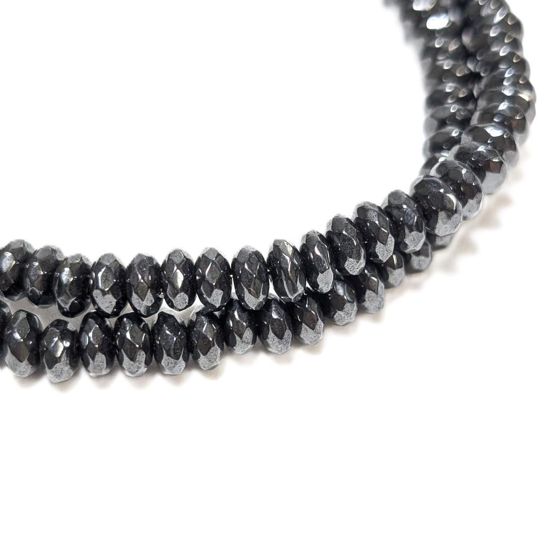 めんたる　ゴールドルチル 磁気ヘマタイト パワーストーンNECKLACE