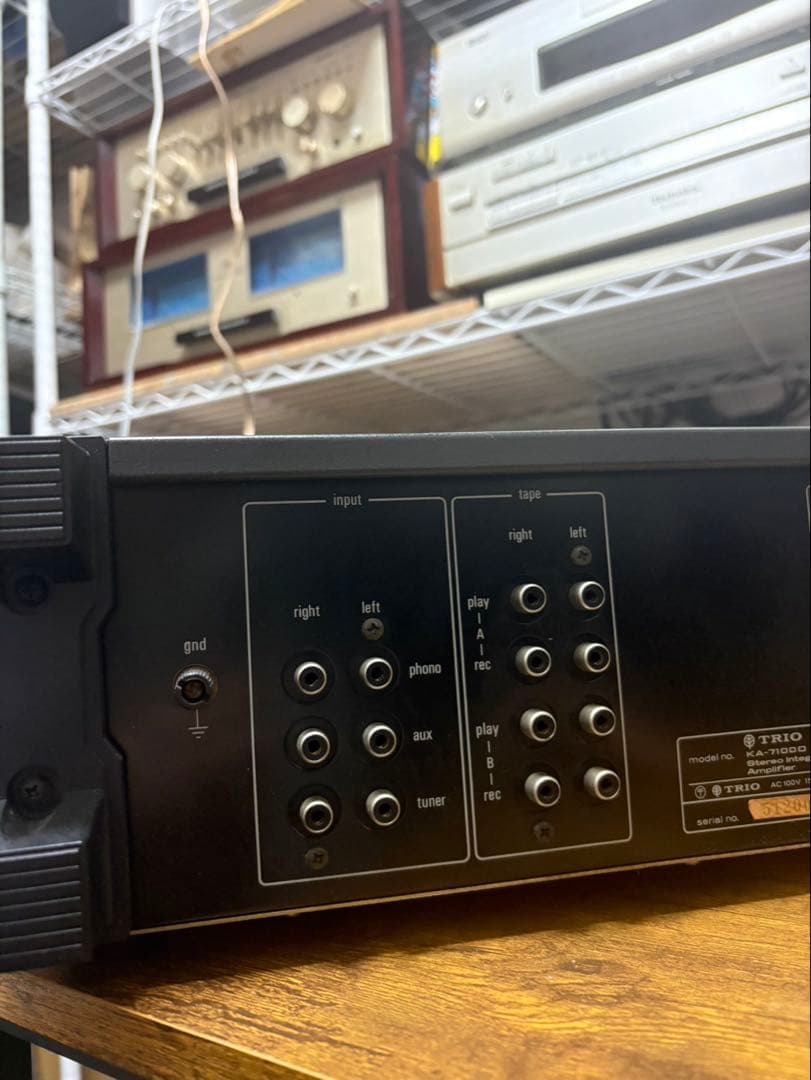 けっこう美品、TRIO KA-7100D トリオプリメインアンプ 70年代
