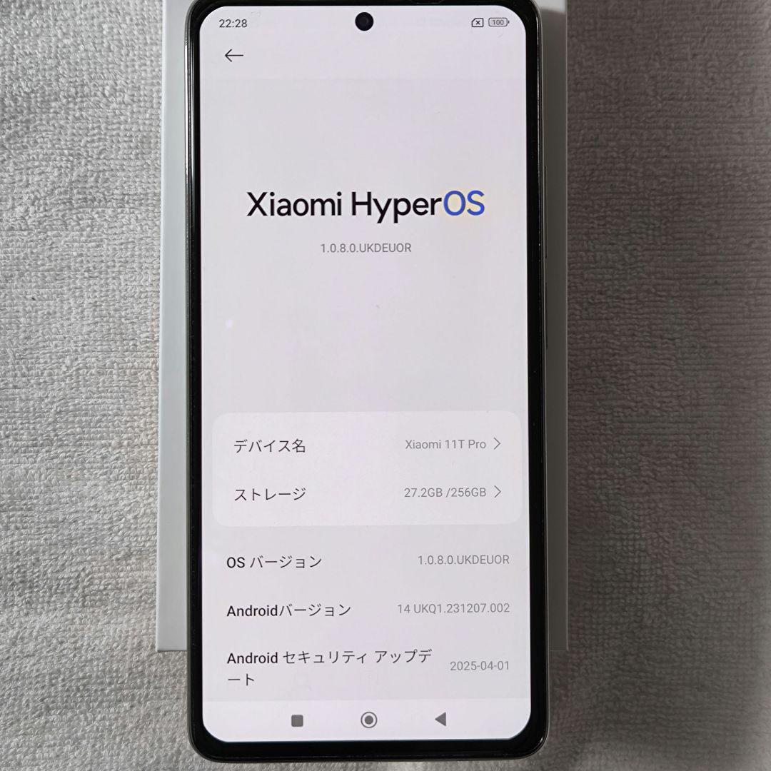 Xiaomi　シャオミ　11T Pro ホワイト　中古美品　 基盤付き