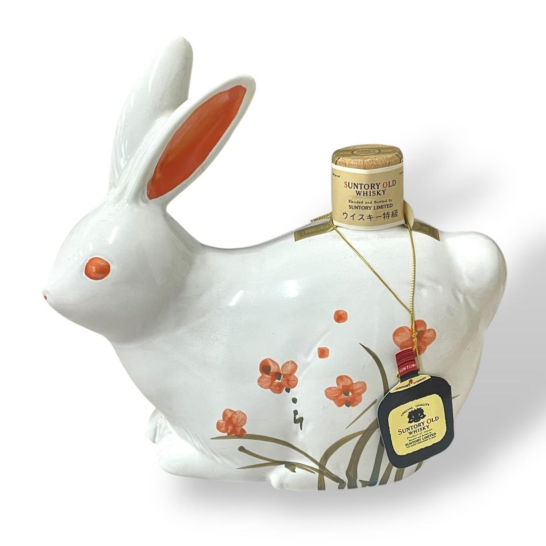 【未開栓】SUNTORY OLD WHISKY 1987 兎/干支ボトル/陶器