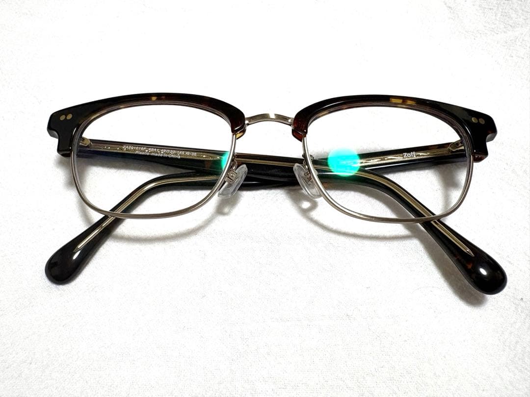 メガネ zoff 度なし 美品