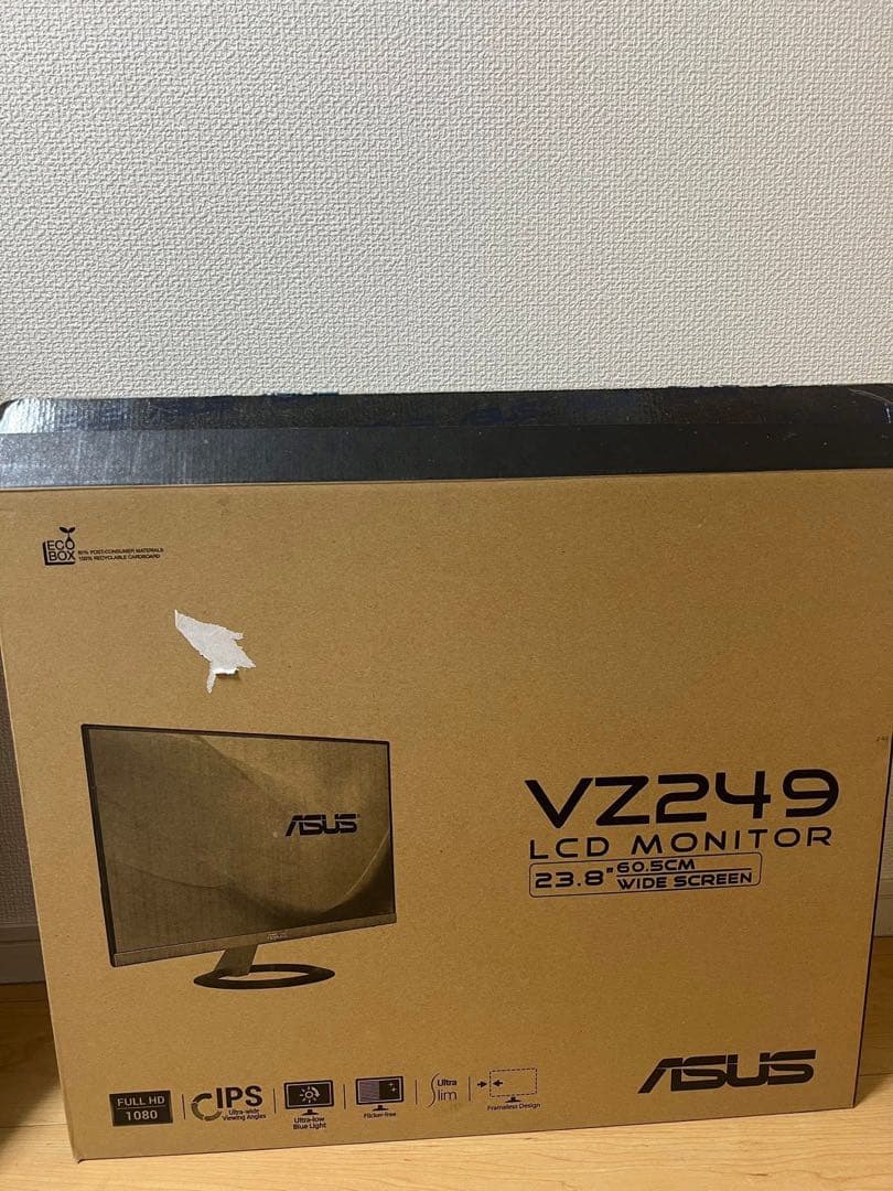 【極美品】 ASUSモニター 7mm薄型VZ249 23.8インチ★元箱あり★