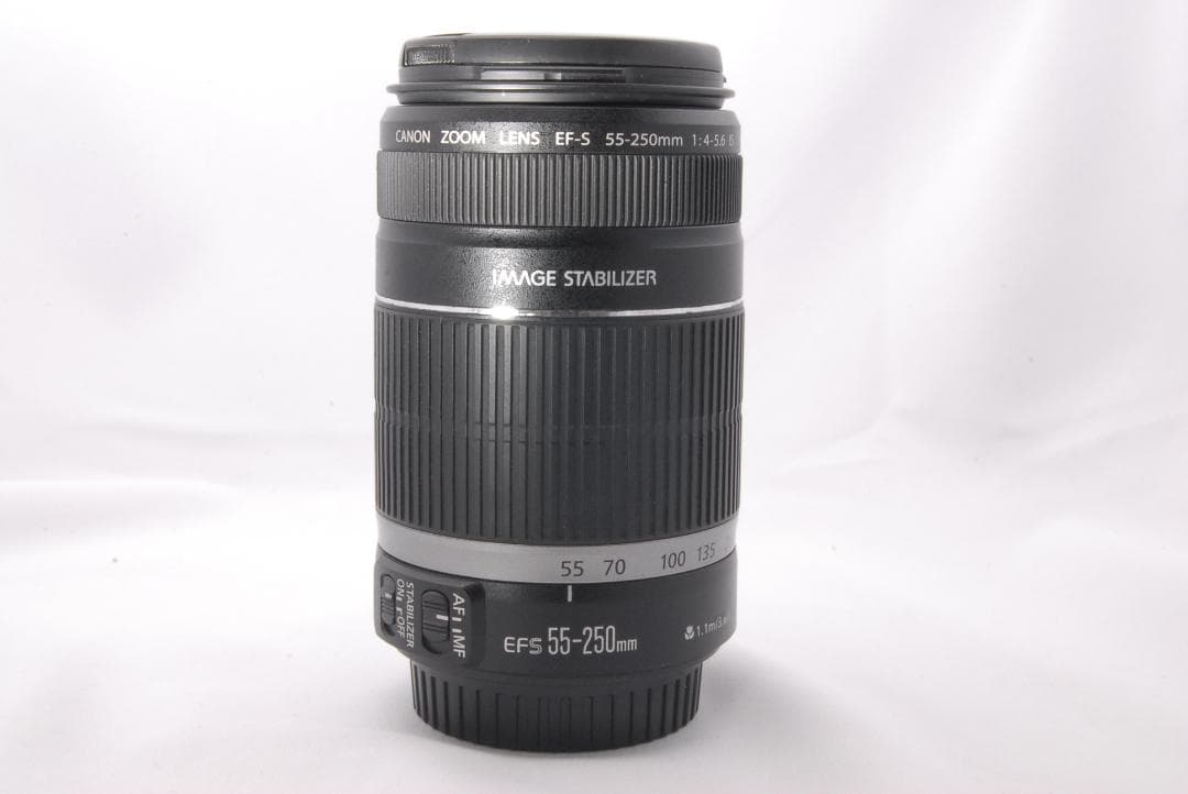 【外観美品】Canon EF-S 55-250mm IS 望遠レンズ カメラ
