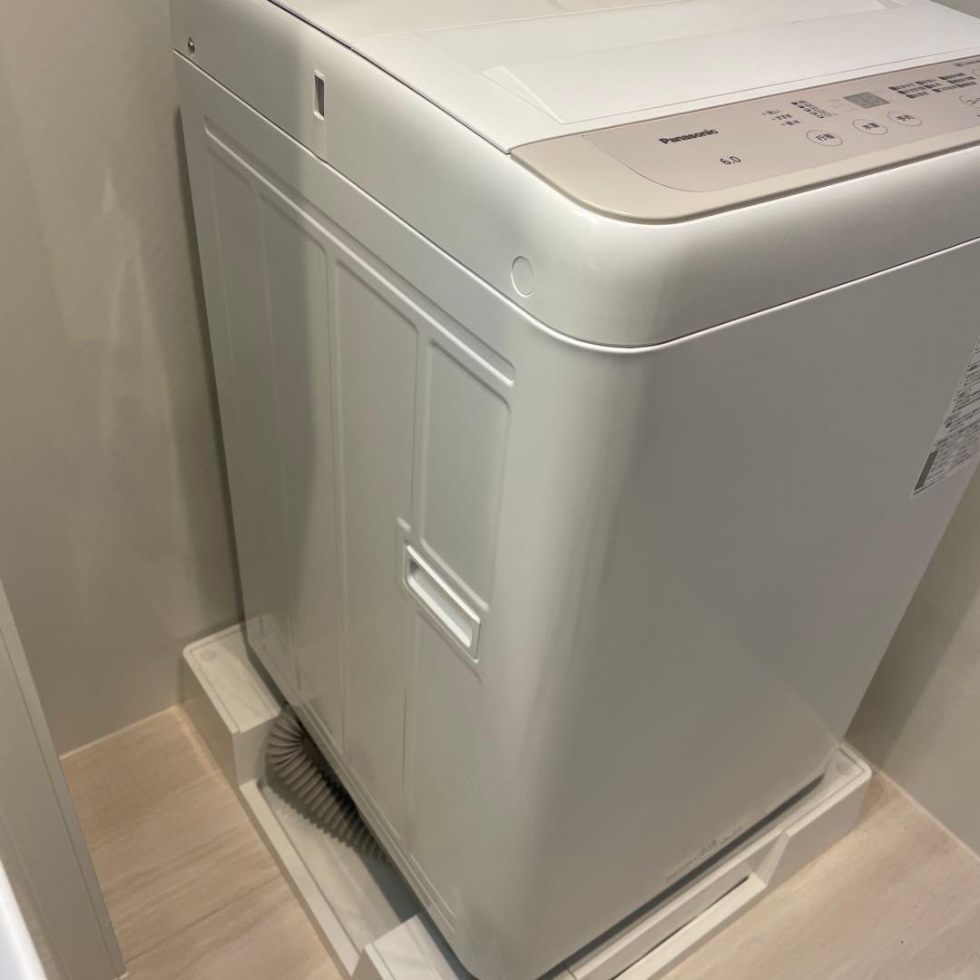 【美品】Panasonic 縦型洗濯機 6.0kg NA-F6B3 保証付
