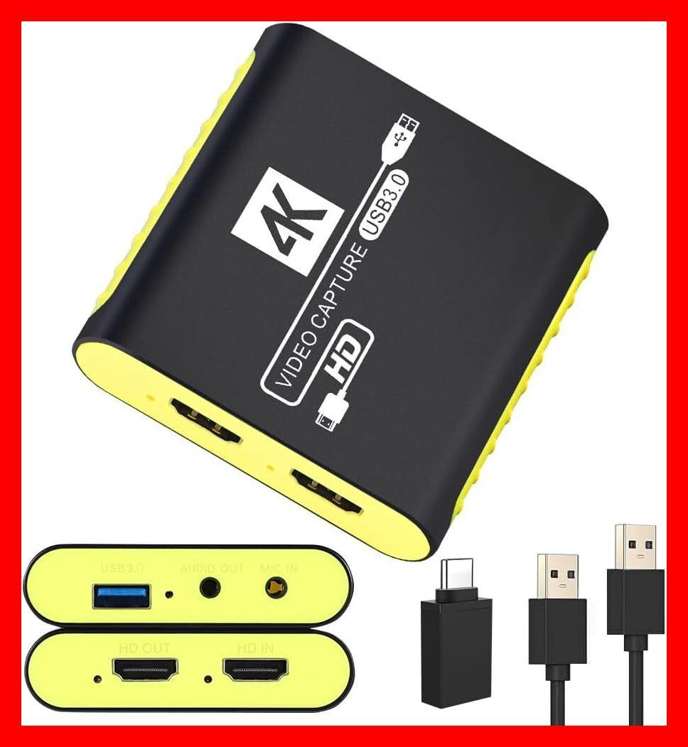 HDMI ビデオキャプチャー ボード Switch 2 対応 4K 30Hz入力