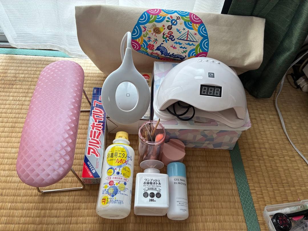 ネイルアート用品セット LEDネイルライト付き