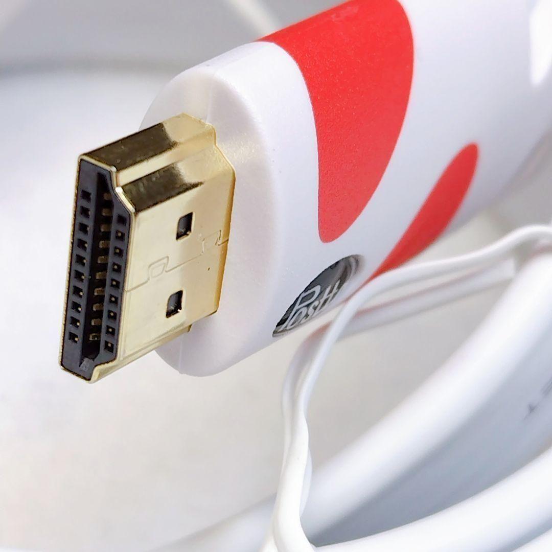 46*HDMI ケーブル 30m Ver2.0 薄型 ハイスピード ホワイト