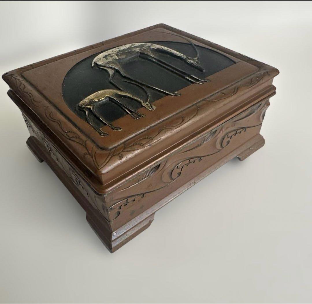 アンティーク　小物入れ　骨董品　大正時代から明治時代　小物入れ　日本製工芸品