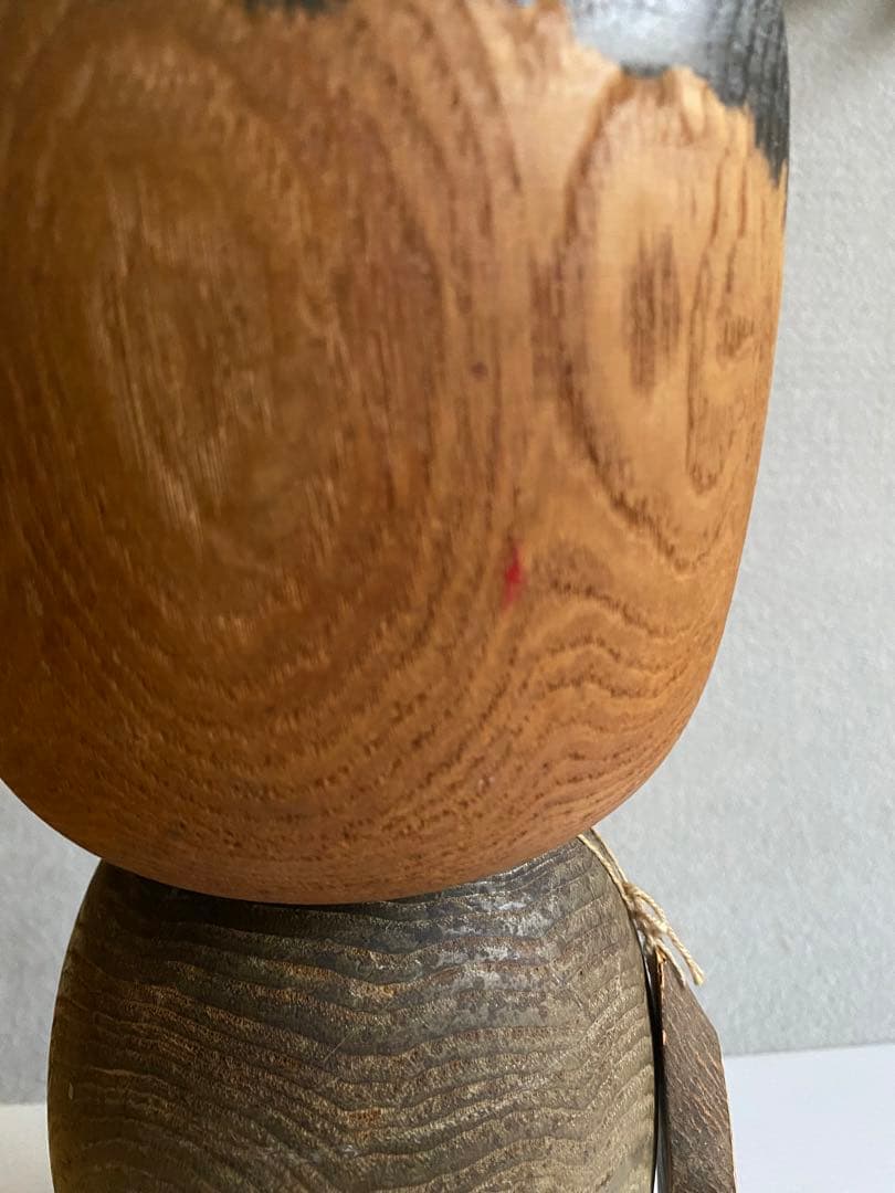栗の木のこけし（35.5cm）／人間無形文化財・榎本寛治作