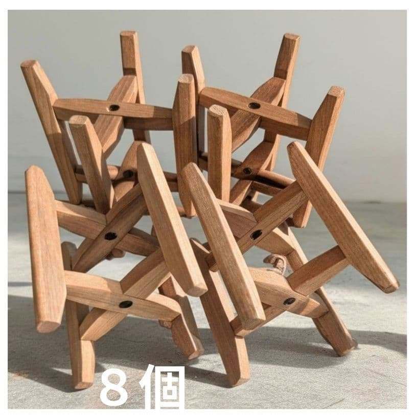 T-1005【中古品】糸枠　糸巻き枠　木製木枠小　8個