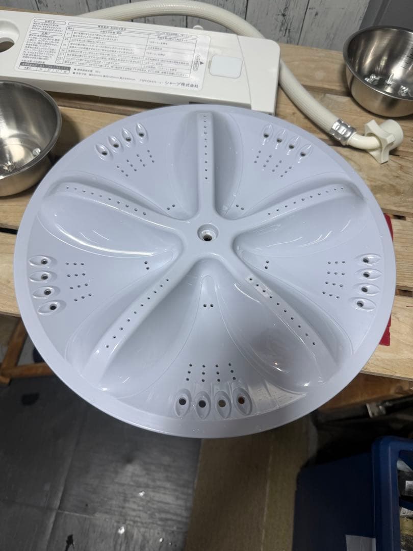 【分解洗浄消毒作業済】【美品】SHARP 5.5Kg全自動洗濯機　ES-GE5C