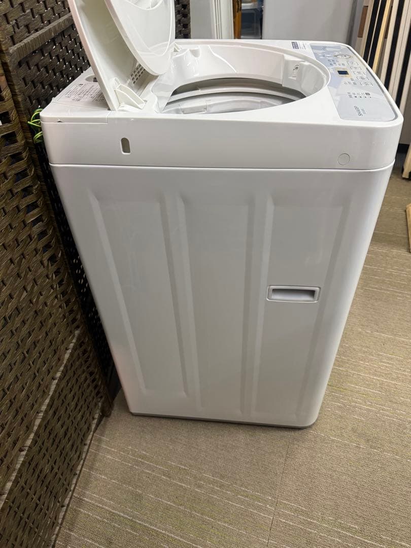 【分解洗浄消毒作業済】【美品】SHARP 5.5Kg全自動洗濯機　ES-GE5C
