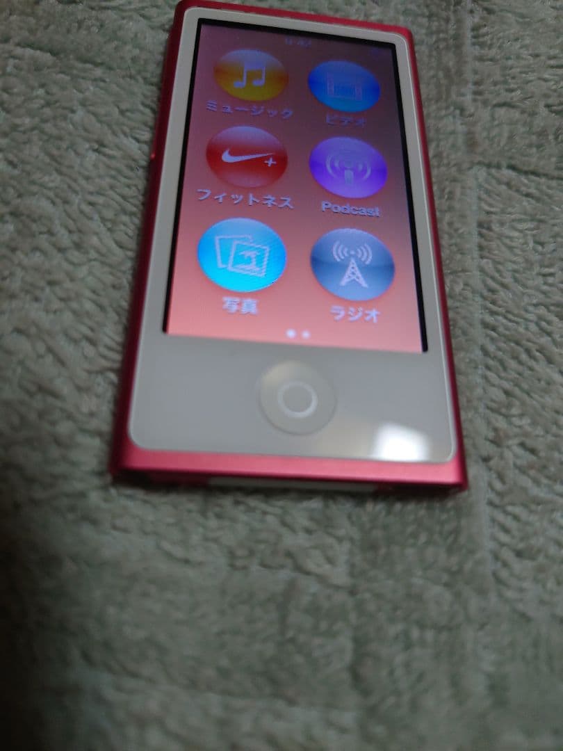 動作品 apple ipod nano ピンク 16GB A1446