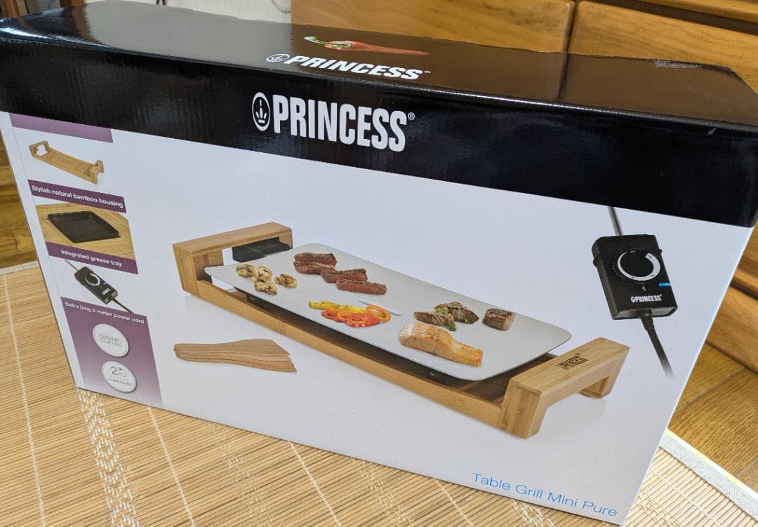 【新品・未開封】Princess テーブルグリル　ミニピュア