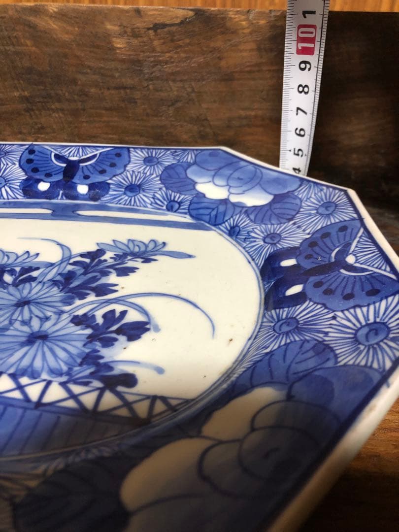 時代磁器　花　蝶