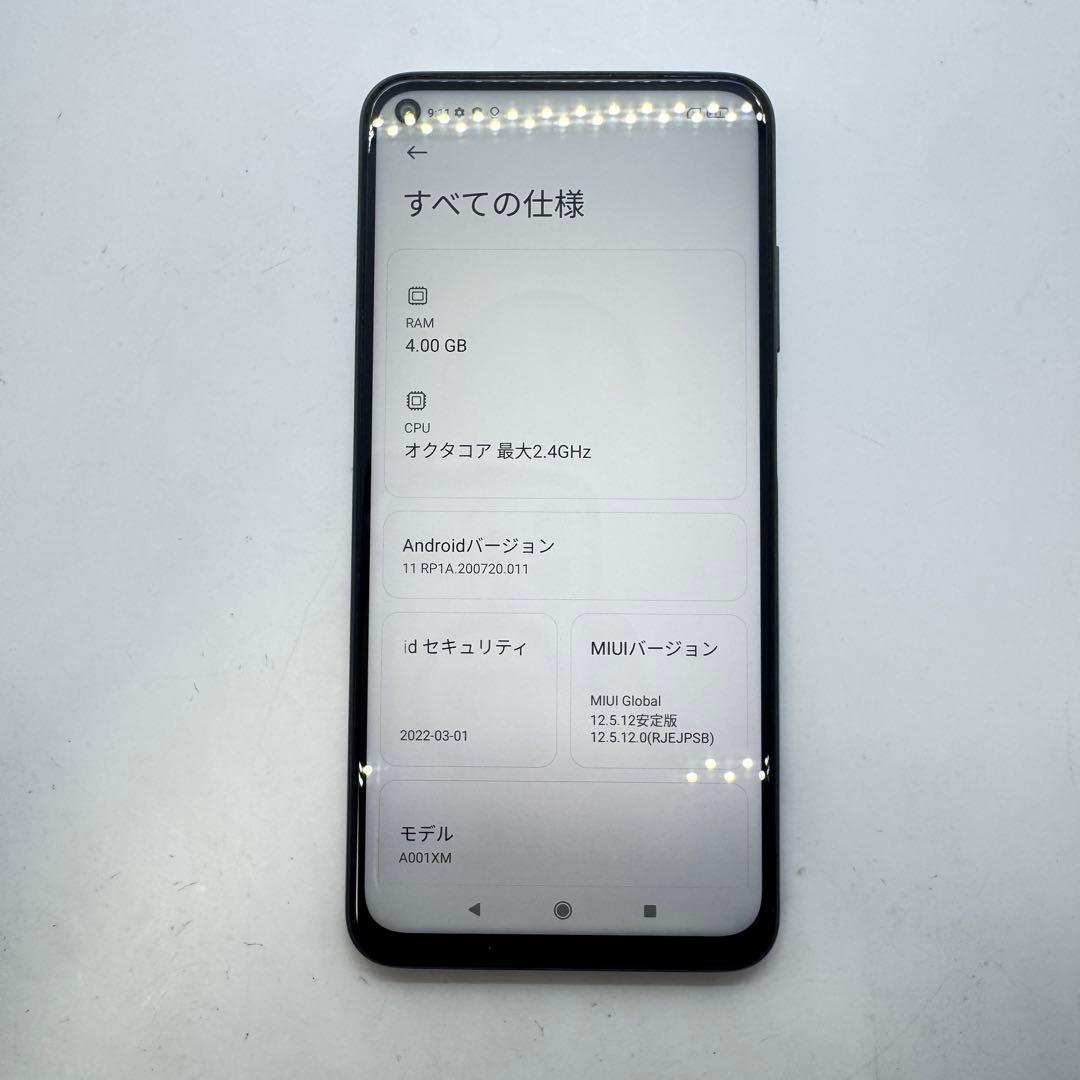 【SIMフリー】 Redmi Note 9T A001XM 本体 動作確認済み