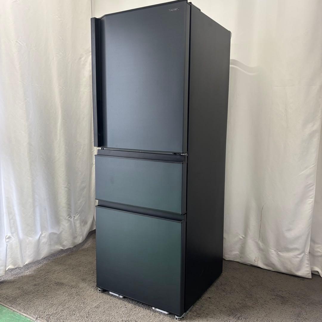 257❤️冷蔵庫　東芝　300ℓ-400ℓ　大型　黒　　安い　綺麗　中古　設置無料