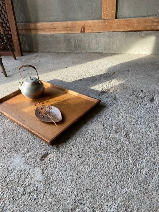 古道具  桑  角盆