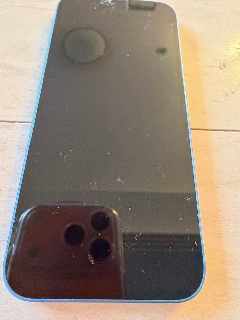 iPhone 13 ブルー 256GB 画面割れ SIMフリー