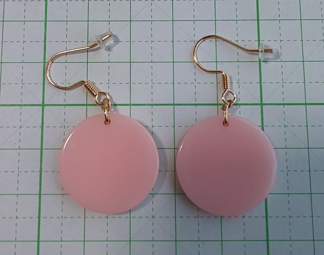 HM　ピアス　ゴールド系　いちごみるくピンク　オレンジミルク