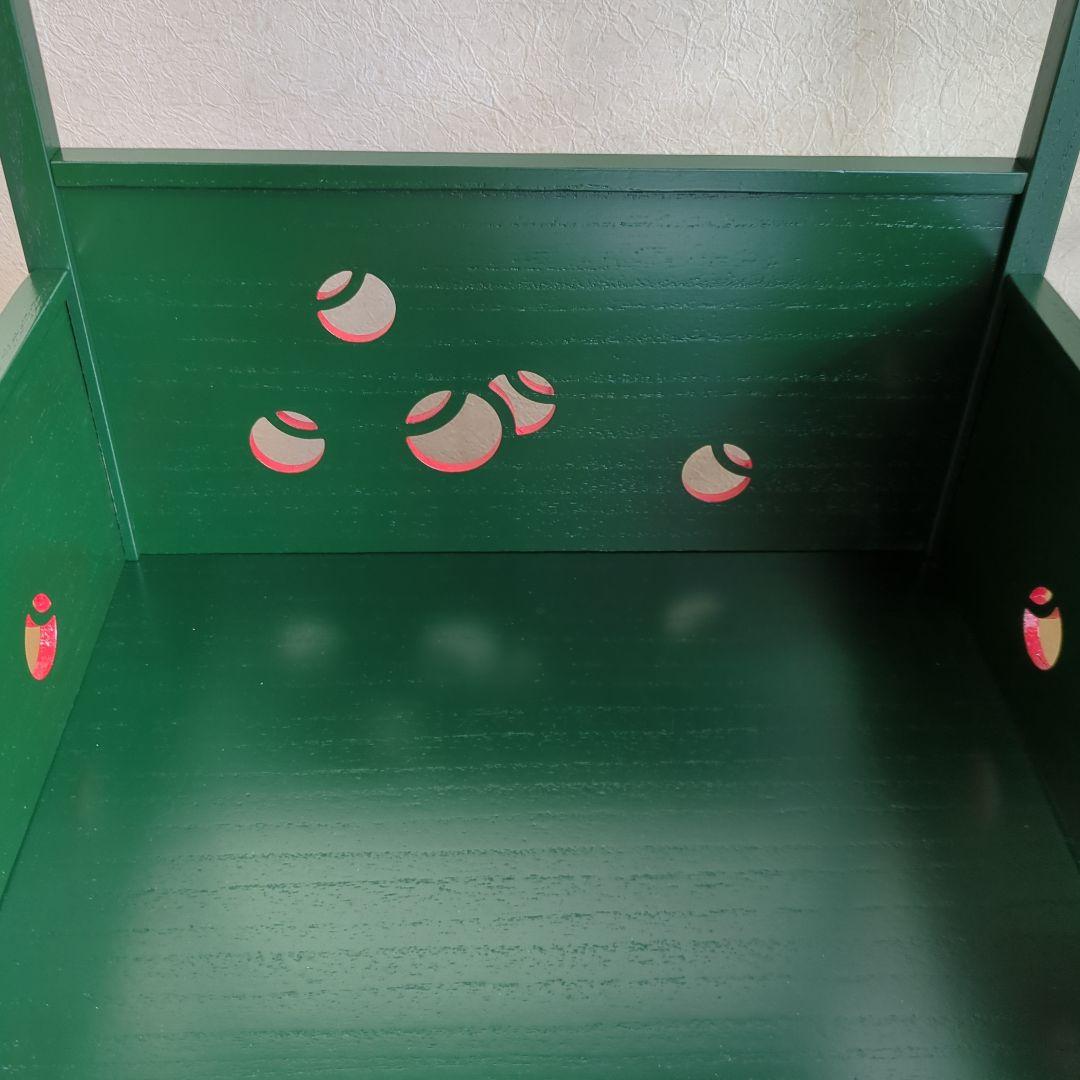 つぼつぼ棚 組み立て式 木製 漆器 美品 茶棚 お点前 紙箱