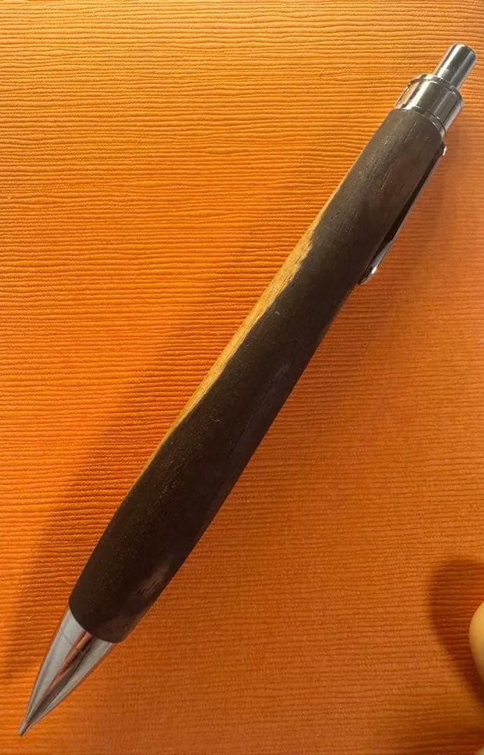 加藤金具 黒柿孔雀杢 ボールペン