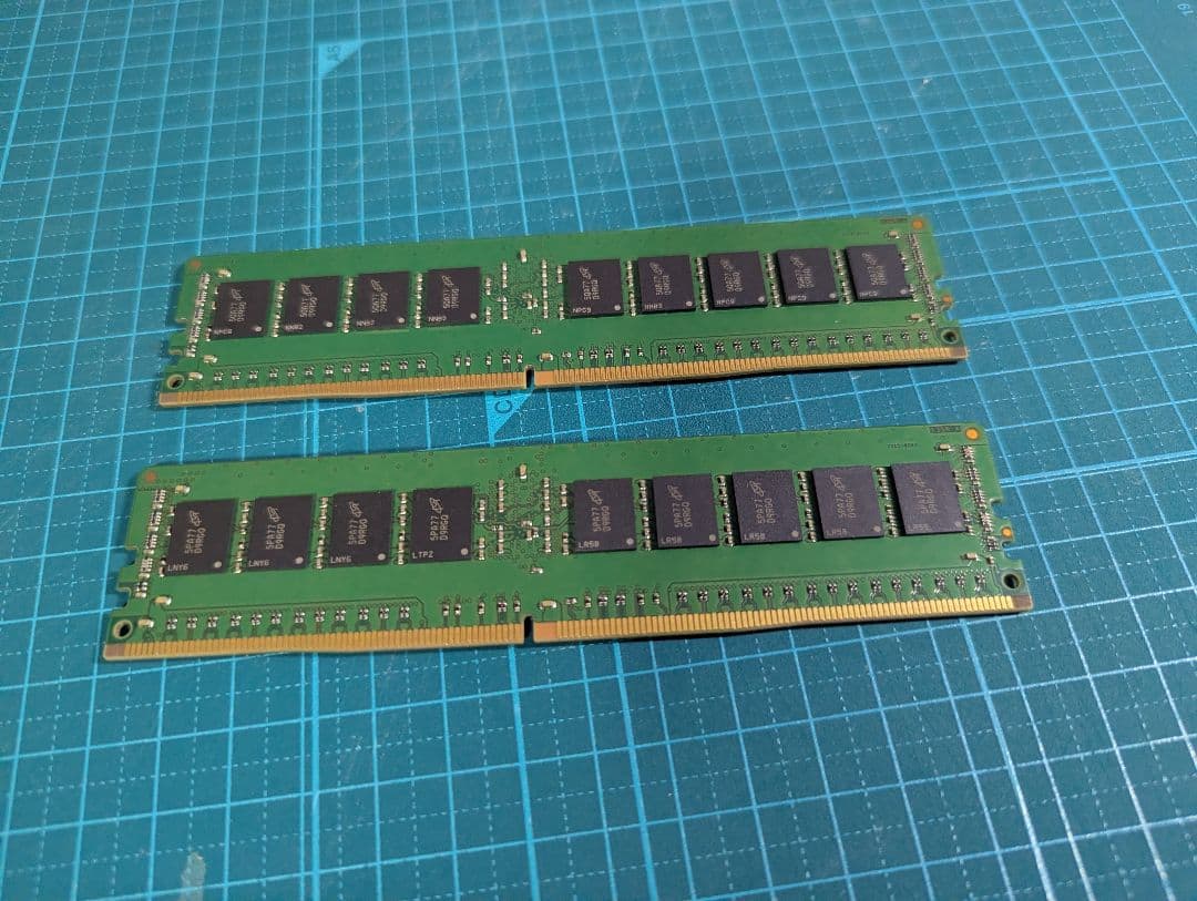 16GB 8GB2枚 DDR4 PC4-2133MHz ECC RDIMMメモリ