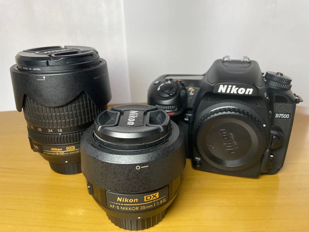 【美品】Nikon D7500 デジタル一眼レフ レンズ2本セット　保証付