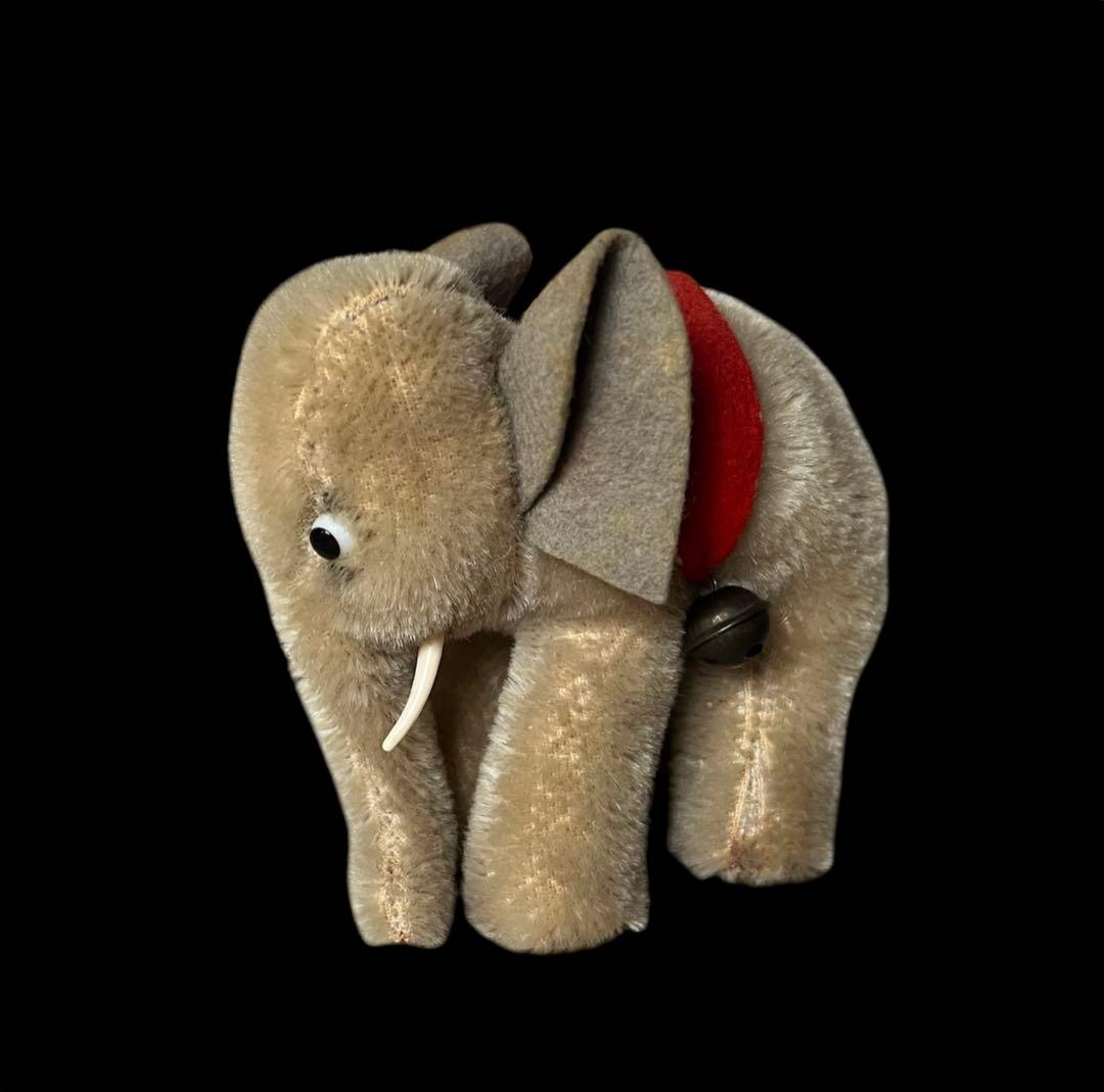 Steiff ゾウ ぬいぐるみ　ヴィンテージ　60年代 ✴︎コレクターアイテム
