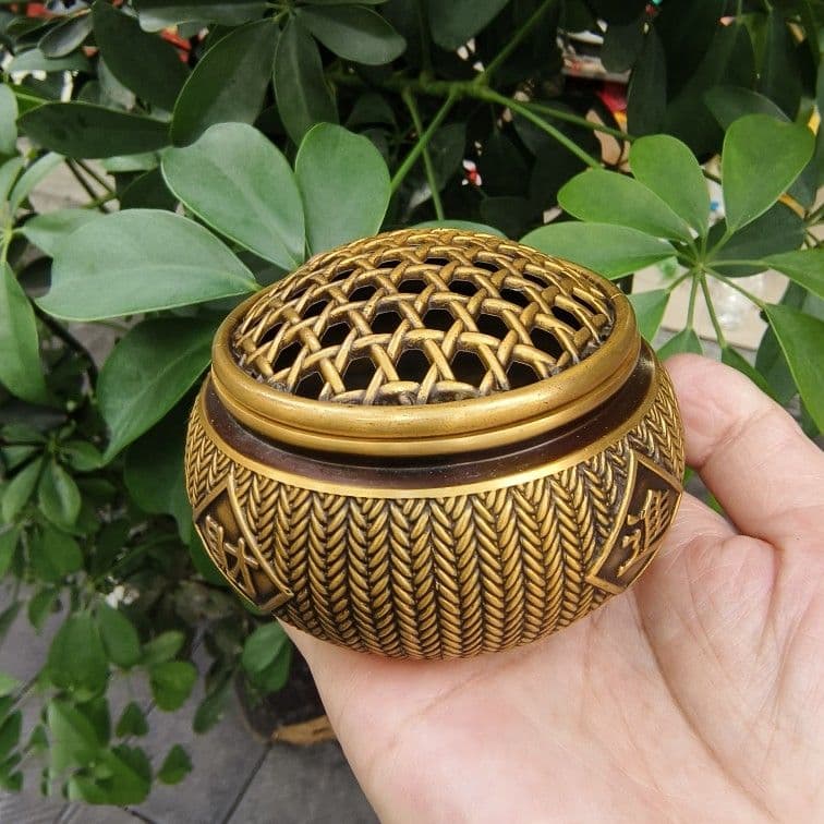 銅器香炉 招財進宝香炉 茶道具 香道具 仏具 装飾品 工芸品 置物
