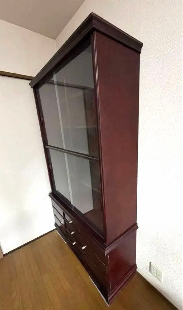 3/24まで！　飾り棚　キャビネット　ガラス戸棚　ヴィンテージ家具
