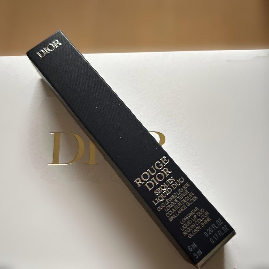 DIORルージュ ディオール シークイン リキッド デュオ 420 ピンクスター