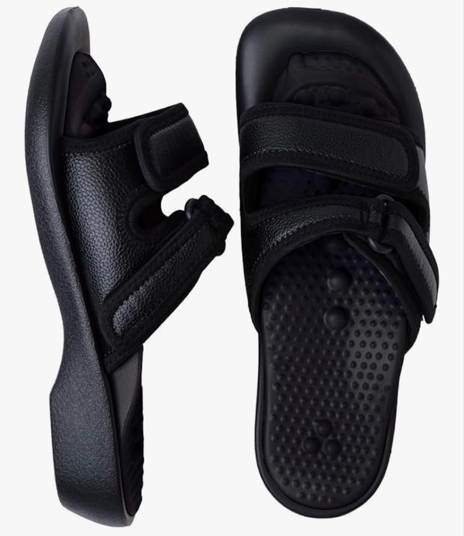 新品✨ ストレッチサンダル 兼子ただし ブラック 健康サンダル S-M