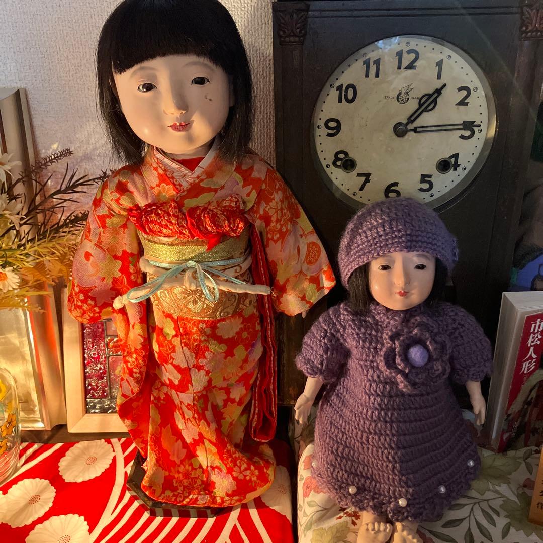 市松人形・銘柄光月2体セット(別売り不可)