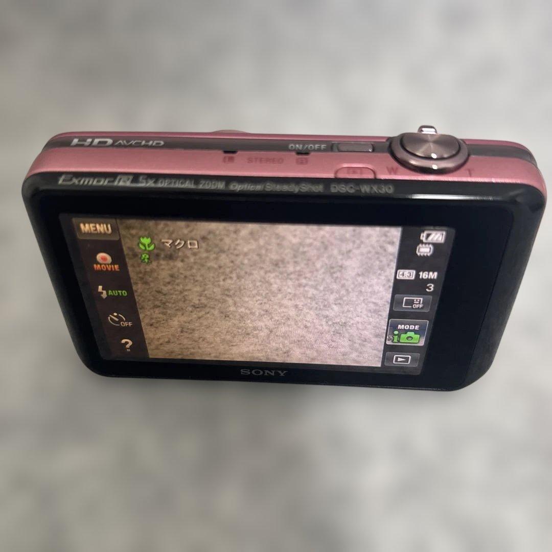 美品　SONY Cyber−Shot WX DSC-WX30 ピンク