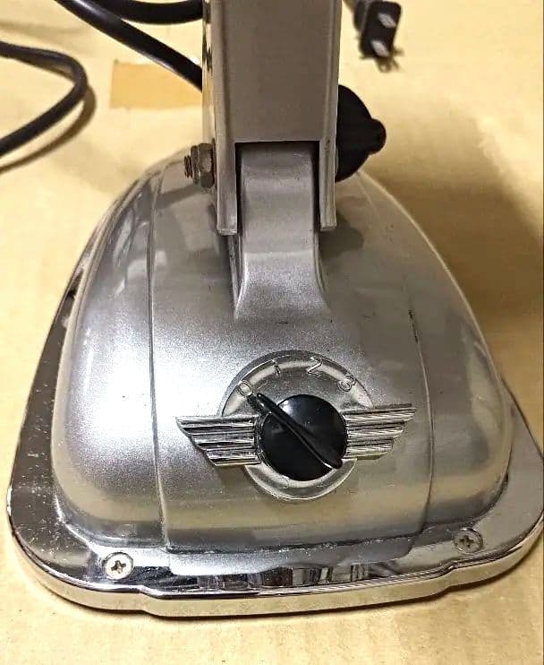 シルバー レトロ 卓上扇風機