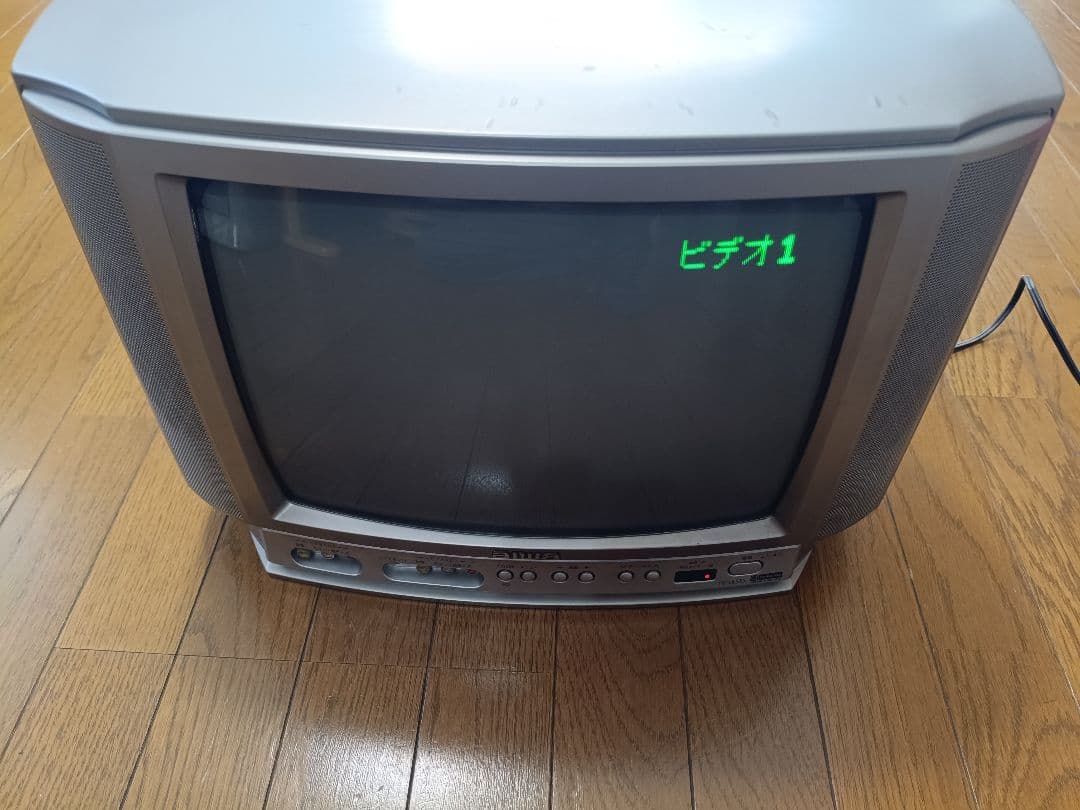 aiwa ブラウン管ステレオテレビ ビデオ入力2つ