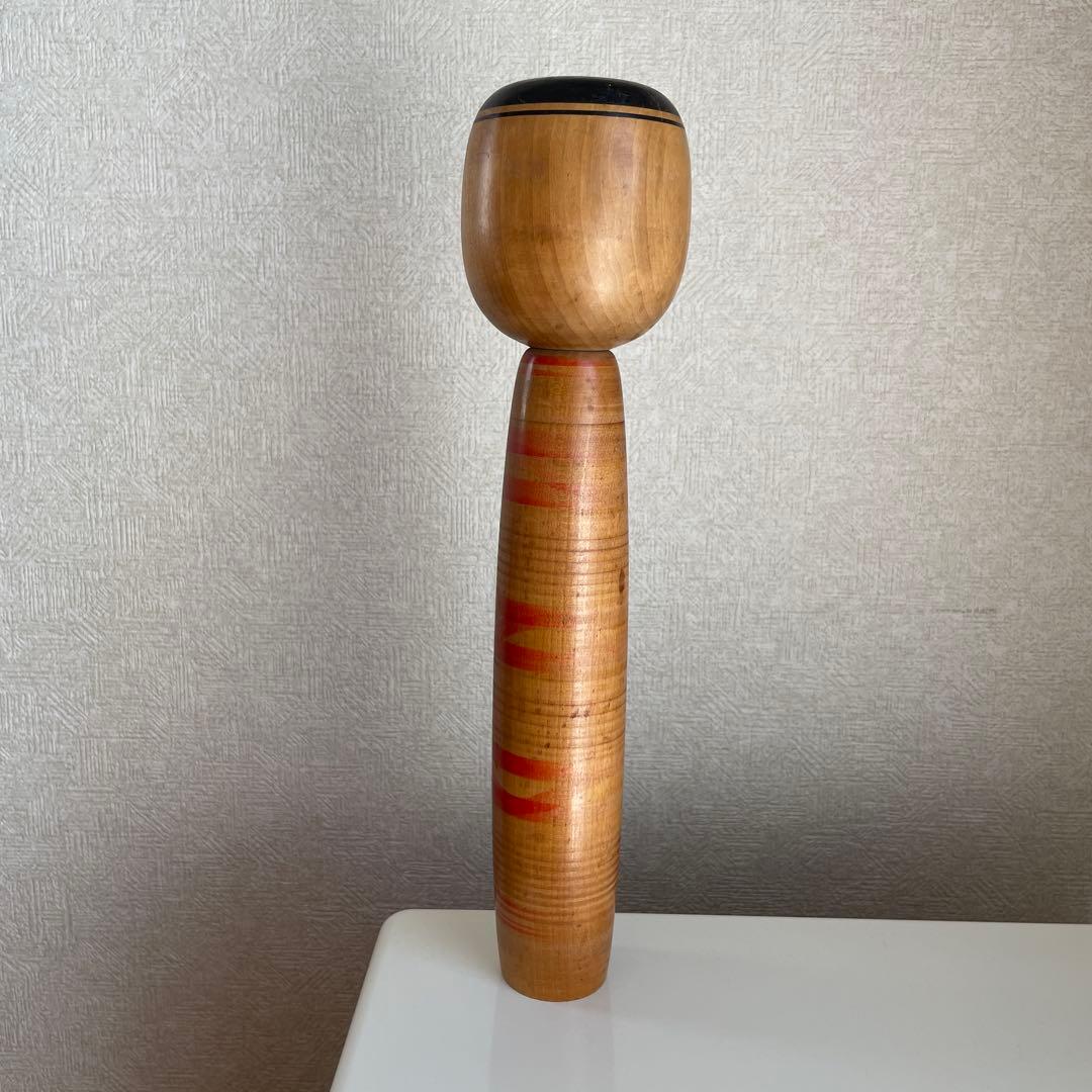 福島県土湯温泉　土湯系こけし　斉藤弘道（さいとう ひろみち）工人作　36cm