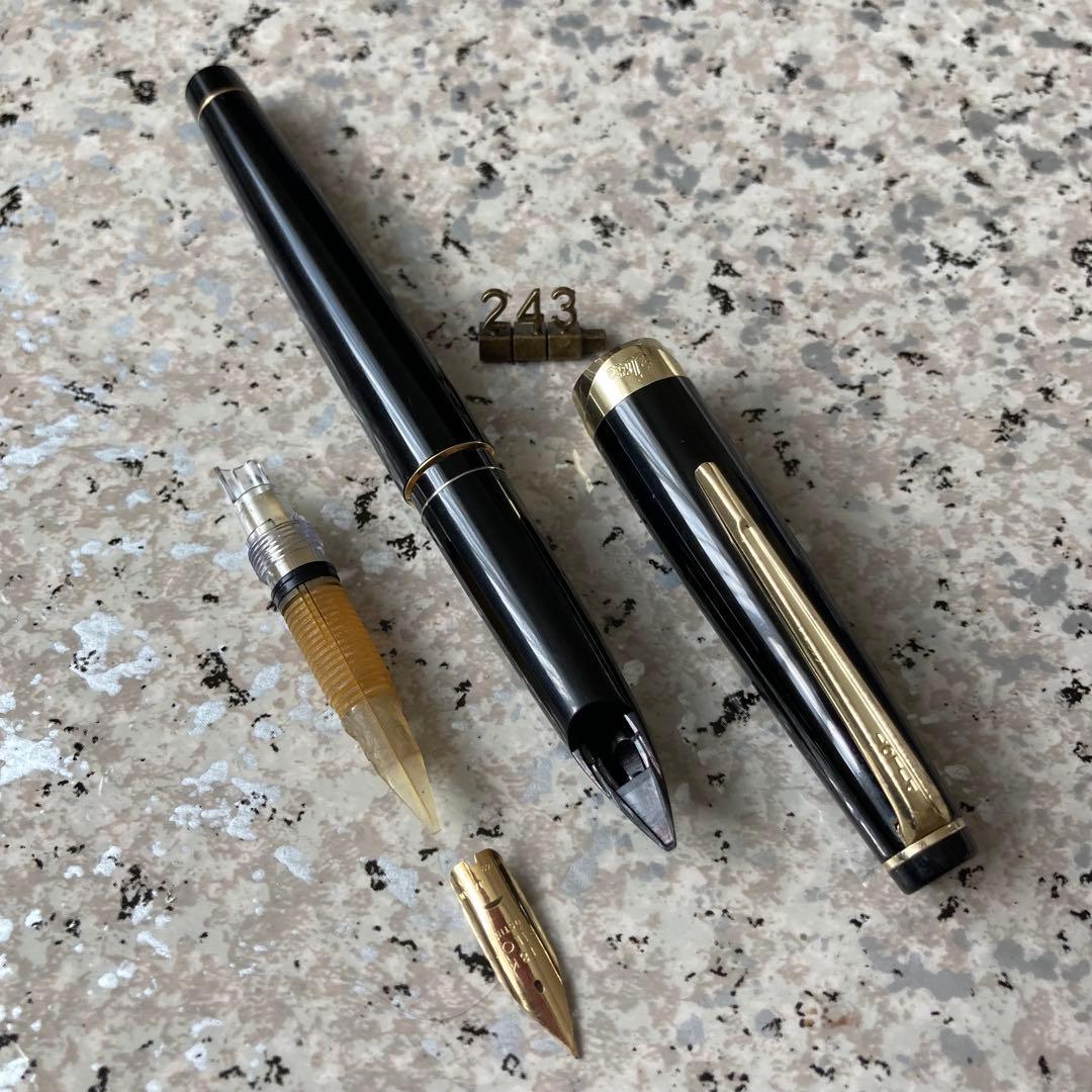 #243 オーバーホール済み 万年筆 PILOT Elite ロング18k