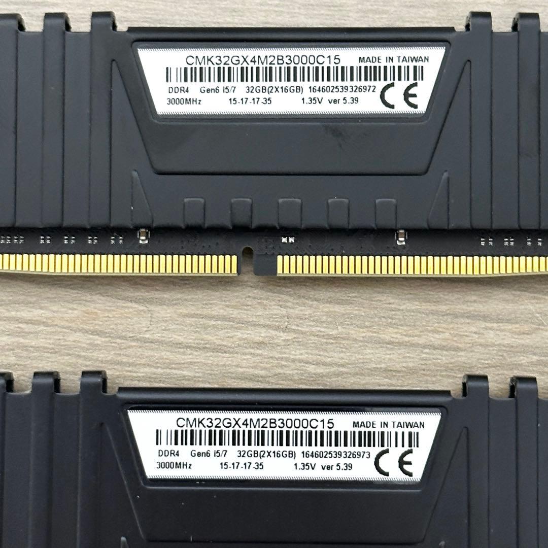 CORSAIR DDR4 メモリ 32GB(16GB×2)