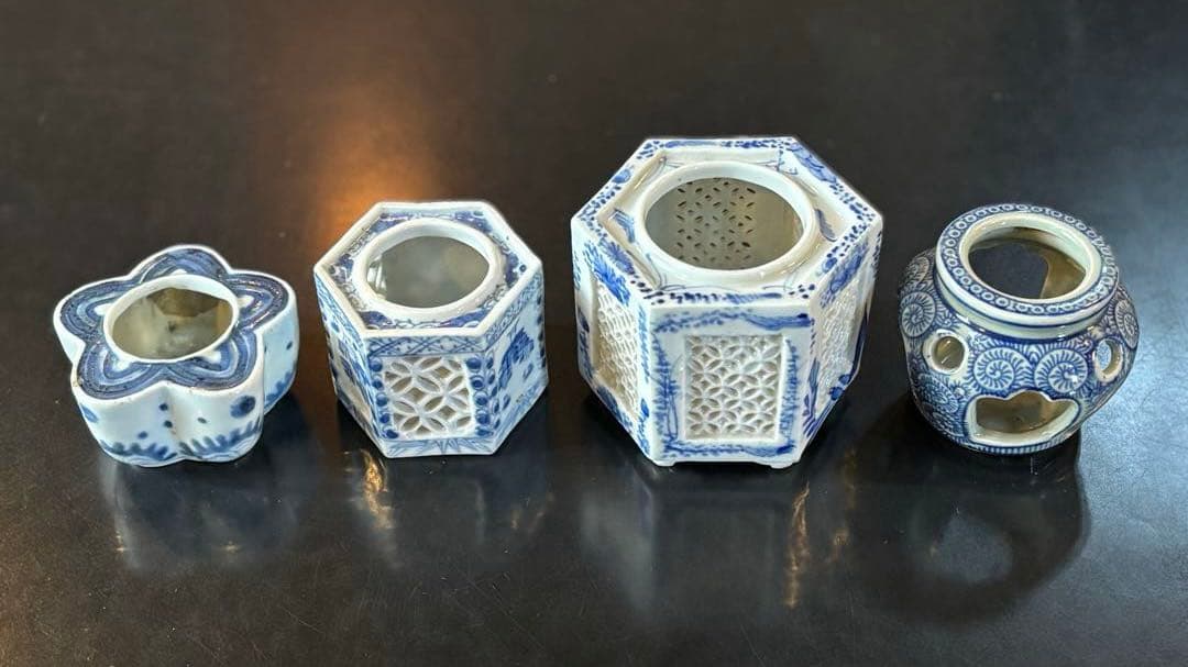 アンティーク品　盃台　4個セット 時代物